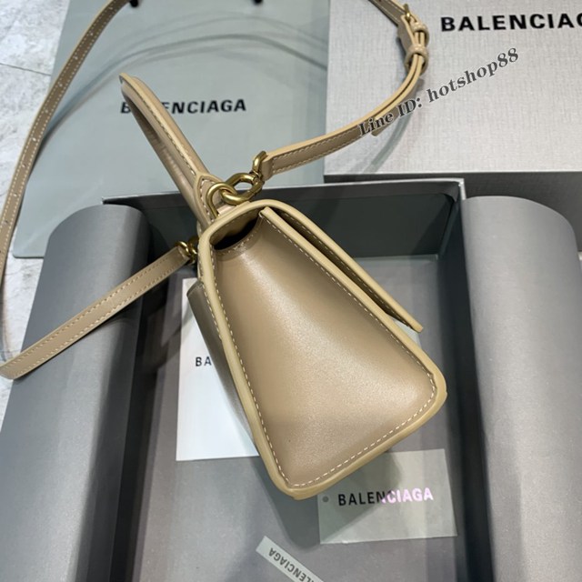 Balenciaga專櫃新款mini號手提肩背女包原單沙漏包 巴黎世家亮茶裸色沙漏包 fyj1416